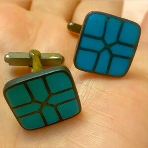 Vintage Native American Sterling Silver Cufflinks. Handmade in USA 🇺🇸